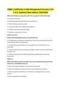 CRMA- Certification in Risk Management Assurance Part 1 of 2&vert; Updated &vert;New edition&vert; 2025&sol;2026 