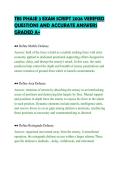 TBS PHASE 3 EXAM SCRIPT 2026 VERIFIED&NewLine;QUESTIONS AND ACCURATE ANSWERS&NewLine;GRADED A&plus;