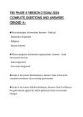 TBS PHASE 4 VERSION 2 EXAM 2026&NewLine;COMPLETE QUESTIONS AND ANSWERS&NewLine;GRADED A&plus;