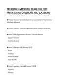 TBS PHASE 4 VERSION 2 EXAM 2026 TEST&NewLine;PAPER SOLVED QUESTIONS AND SOLUTIONS