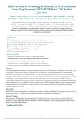 RESNA Assistive Technology Professional &lpar;ATP&rpar; Certification&NewLine;Exam Prep Document &vert; 2026&sol;2027 Edition &vert; 250 Verified&NewLine;Questions
