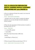 TCCC CLS EDUCATOR PREPARATION&NewLine;DIGITAL LEARNING MODULE ASSESSMENT&NewLine;ITEMS ANSWER KEY 2026 GRADED A&plus;
