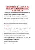 NSG 221 Exam 4 V1&ndash;V3 &vert; NSG221 Exam 4 V1&ndash;V3 &vert; Mental Health Nursing &vert; Herzing University &vert; Complete Exam Bundle with Detailed Verified Answers
