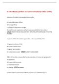 IS-100&period;c Exam questions and answers Graded A&plus; latest update&NewLine;Selection of Incident Commanders is done by the&colon;&NewLine;A&period; Public Information Officer&NewLine;B&period; Planning Officer&NewLine;C&period; Emergency Operat
