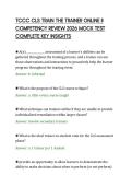 TCCC CLS TRAIN THE TRAINER ONLINE II&NewLine;COMPETENCY REVIEW 2026 MOCK TEST&NewLine;COMPLETE KEY INSIGHTS
