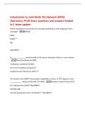 Introduction to Joint Multi-TDL Network &lpar;MTN&rpar;&NewLine;Operations JT101 Exam questions and answers Graded&NewLine;A&plus;&vert; latest update&NewLine;Which ma