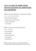 TCCC&lowbar;CLS&lowbar;TRAIN&lowbar;THE&lowbar;TRAINER&lowbar;ONLINE&lowbar;II&lowbar;PRACTICE&lowbar;EVALUATION&lowbar;2026&lowbar;QUESTION