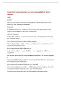 Inspection Exam questions and answers Graded A&plus; latest&NewLine;update&NewLine;ORALS&NewLine;&lbrack;BLANK&rsqb;&NewLine;Where do you find the regulation that specifies the operating conditions that&NewLine;make 100- hour inspections mandatory&quest;&NewLine;far part 91&NewLine;A certificated airframe & powerplant mechani