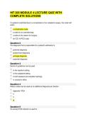 HIT 205 MODULE 4 LECTURE QUIZ WITH COMPLETE SOLUTIONS