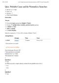 JURI 575 Quiz&colon; Probable Cause and the Warrantless Searches &vert; Score 60&sol;100&ast; &vert; Liberty University
