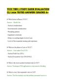 TCCC TIER 2 STUDY GUIDE EVALUATION&NewLine;CLS 2026 TESTED ANSWERS GRADED A&plus;