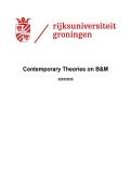 Samenvatting Contemporary Theories B&M &vert; RUG &vert; 2025&sol;2026