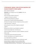 L4 Glomerular&comma; tubular&comma; Cystic Dz Exam questions and&NewLine;answers Graded A&plus;&vert; latest update&NewLine;What is Nephrotic Syndrome&quest;&NewLine;Glomerular injury resulting in excess loss of proteins in the urine&NewLine;-Broad category&NewLine;What is disrupted in Nephrotic Syndrome&quest;&NewLine;- charge l