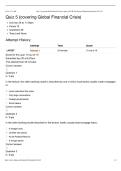 IE 420 Financial Engineering Quiz 5 &vert; Global Financial Crisis &vert; Full Questions and Answers &vert; Spring 2026 &vert; 100&percnt; Correct&period;