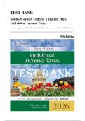 Test Bank &mdash; South-Western Federal Taxation 2026&colon; Individual Income Taxes&comma; 49th Edition &lpar;Young&comma; Persellin&comma; Nellen&comma; Cuccia&comma; Maloney&comma; Lassar&comma; Cripe&comma; 2025&rpar; &vert; All Chapters 1-20 Covered&NewLine;