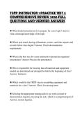 TCFP INSTRUCTOR 1 PRACTICE TEST 2&NewLine;COMPREHENSIVE REVIEW 2026 FULL&NewLine;QUESTIONS AND VERIFIED ANSWERS&NewLine;