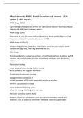 Miami University PSY251 Exam 3 Questions and Answers &vert; 2026&NewLine;Update &vert; 100&percnt; Correct&period;&NewLine;NREM Stage 1 &lpar;N1&rpar;&NewLine;Lightest stage of sleep during drifting off&period; Alpha waves become less frequent and&NewLine;begin to mix with lower frequency waves&period;&NewLine;NREM Stage 2 &lpar;N2&rpar;&NewLine;Relaxat