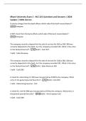 Miami University Exam 2 - ACC 221 Questions and Answers &vert; 2026&NewLine;Update &vert; 100&percnt; Correct&period;&NewLine;A service charge from the bank affects which side of the bank reconciliation&quest; -&NewLine;Company&NewLine;A NSF Check from the bank affects which side of the bank reconciliation&quest; -&NewLine;C