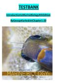 Test Bank for Introduction to Marine Biology 4th Edition George Karleskint A&plus;