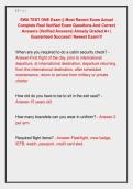 SWA TEST ONE Exam &vert;&vert; Most Recent Exam Actual &NewLine;Complete Real Verified Exam Questions And Correct &NewLine;Answers &lpar;Verified Answers&rpar; Already Graded A&plus; &vert; &NewLine;Guaranteed Success&excl;&excl; Newest Exam&excl;&excl;&excl;