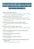 TCI WRITTEN TEST 2022 COMPREHENSIVE&NewLine;STUDY GUIDE 2026 FULL QUESTIONS AND&NewLine;SOLUTIONS GRADED A&plus;&NewLine;