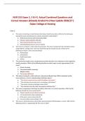 NUR 155 Exam 2&comma; 3 & 4 &vert; Actual Combined Questions and Correct Answers &lpar;Already Graded A&plus;&rpar; New Update 2026&sol;27 &vert; Galen College of Nursing