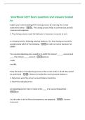 Smartbook ACCT Exam questions and answers Graded&NewLine;A&plus;&NewLine;Explain your understanding of the closing process by choosing the correct&NewLine;statements below&period; -1&period; The closing process helps to summarize a period's&NewLine;revenues and expenses&NewLine;2&period; The closing process 