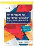 Solution Manual for Statistics for  Nursing Research A Workbook for  Evidence-Based Practice&comma; 3rd  Edition&comma; Susan Grove&comma; Daisha Cipher LATEST 2023&NewLine;Solution Manual for Statistics for Nursing Research A Workbook for Evidence-Based Practice&comma; 3rd Edition&comma; Su