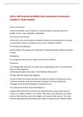 SOC-S 100 Final &lpar;Jacob Miller&rpar; Exam questions and answers&NewLine;Graded A&plus; latest update&NewLine;Social stratification&NewLine;study of inequality&comma; way to organize or stratify people into groups based on&NewLine;wealth&comma; income&comma; race&comma; education&comma; and gender&NewLine;The means of production&NewLine;