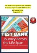 Test Bank Journey Across the Life Span Human Development and Health Promotion 6th Edition Polan Chapters 1-14