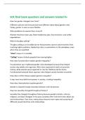 SOC final Exam questions and answers Graded A&plus;&NewLine;How has gender changed over time&quest;&NewLine;Different cultures and time periods have different ideas about gender roles&period;&NewLine;Today&comma; gender is seen as more flexible&period;&NewLine;What problems do women face at work&quest;&NewLine;Women may face 