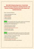 A PACKAGE DEAL FOR NSG 3850 ULTIMATE EXAM BUNDLE &lpar;EXAMS 1-4&rpar; EXAM VERSIONS WITH DETAILED VERIFIED SOLUTIONS &sol;A GRADE ASSURED
