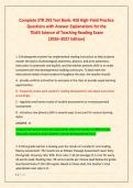 Complete STR 293 Test Bank&colon; 450 High-Yield Practice &NewLine;Questions with Answer Explanations for the  &NewLine;TExES Science of Teaching Reading Exam  &NewLine;&lpar;2026&ndash;2027 Edition&rpar;
