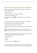 NUR 504 Exam questions and answers Graded A&plus;&NewLine;Which of the following is an example of subjective data that may be collected&NewLine;during a health assessment&quest;&NewLine;a&period; Height and weight&NewLine;b&period; A patient's recall of his or her past health conditions&NewLine;c&period; Results f
