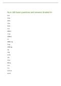 Nurs 100 Exam questions and answers Graded A&plus;