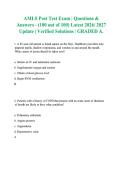 Exam Review - AMLS Post Test Exam Questions & Answers &lpar;2026&sol;2027&rpar;