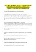 CSLB TEST 2 BUSINESS FINANCE EXAM QUESTIONS WITH DETAILED VERIFIED ANSWERS &lpar;100&percnt; CORRECT ANSWERS&rpar; A&plus; GRADE ASSURED&NewLine;