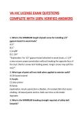 VA HIC LICENSE EXAM QUESTIONS COMPLETE WITH 100&percnt; VERIFIED ANSWERS