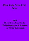 ISSA Study Guide Final Exam &vert; Personal Trainer Certification Prep 2026