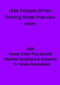 ISSA Purpose-Driven Training Model Exam &vert; Study Guide & Overview 2026