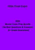 ISSA Final Exam &vert; Complete CPT Certification Study Guide 2026