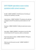 EMT FISDAP operations exam review questions with correct answers