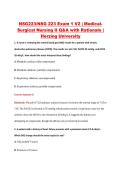 NSG223&sol;NSG 223 Exam 1 V2 &vert; Medical&NewLine;Surgical Nursing II Q&A with Rationale &vert; &NewLine;Herzing University 