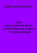 ISSA Final Exam Pack &vert; Complete CPT Certification Study Guide 2026