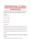 NSG 223 Exam 1 V1&ndash;V3 &vert; NSG223 Exam 1 V1&ndash;V3 &vert; Medical Surgical Nursing II &vert; Herzing University &vert; Complete Exam Bundle with Detailed Verified Answers