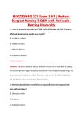 NSG 223 Exam 2 V1&ndash;V3 &vert; NSG223 Exam 2 V1&ndash;V3 &vert; Medical Surgical Nursing II &vert; Herzing University &vert; Complete Exam Bundle with Detailed Verified Answers
