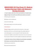 NSG223&sol;NSG 223 Final Exam V3 &vert; Medical&NewLine;Surgical Nursing II Q&A with Rationale &vert; &NewLine;Herzing University 