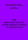 ISSA Final Exam Nutrition &vert; CPT Nutrition Study Guide & Practice 2026