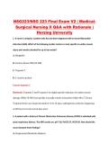 NSG 223 Final Exam V1&ndash;V3 &vert; NSG223 Final Exam V1&ndash;V3 &vert; Medical Surgical Nursing II &vert; Herzing University &vert; Complete Exam Bundle with Detailed Verified Answers