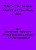 ISSA Certified Personal Trainer Final Exam Study Guide &vert; CPT Prep 2026